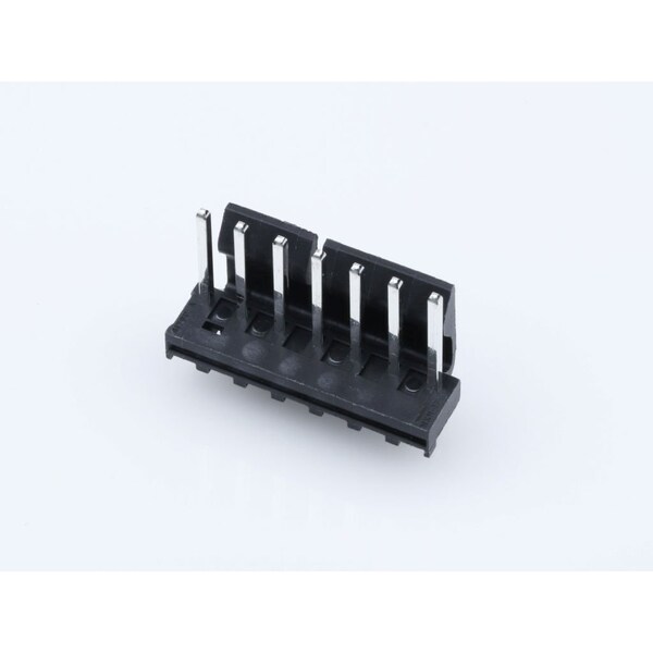 Molex Board Connector, 7 Contact(S), 1 Row(S), Male, Straight, 0.156 Inch Pitch, Solder Terminal, Black 1718130007 - main